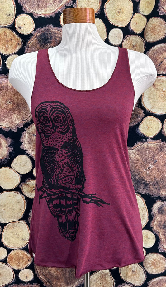 Back Cabin Hooter Ladies Tank