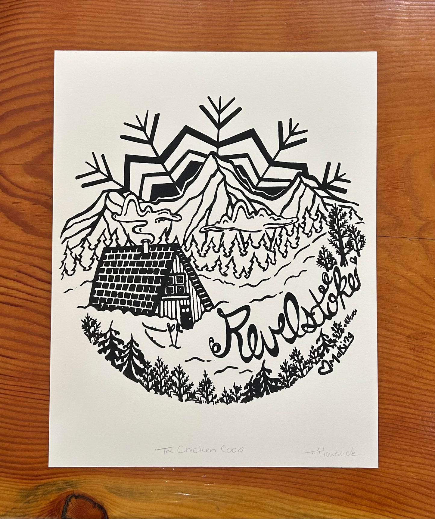 Chicken Coop Paper Print