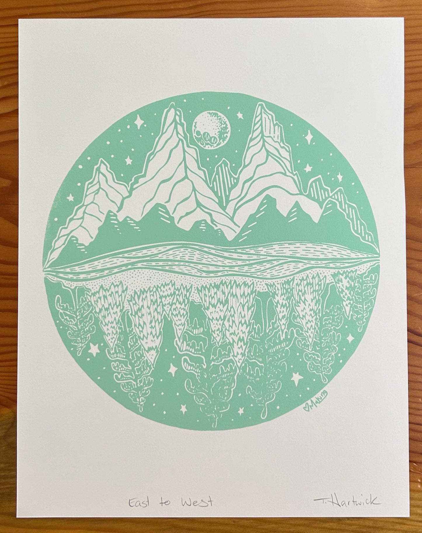 East To West Paper Print