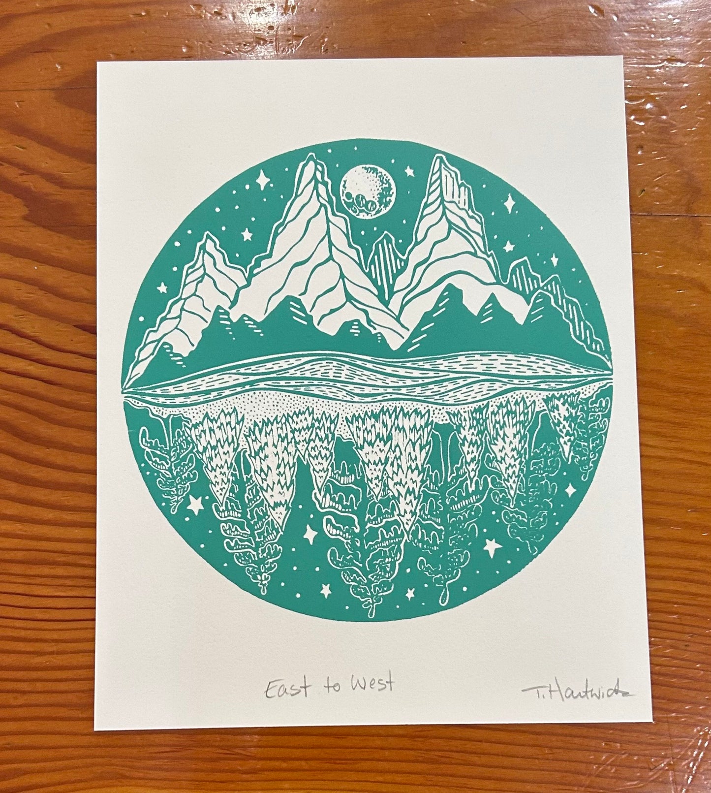 East to West Paper Print Small