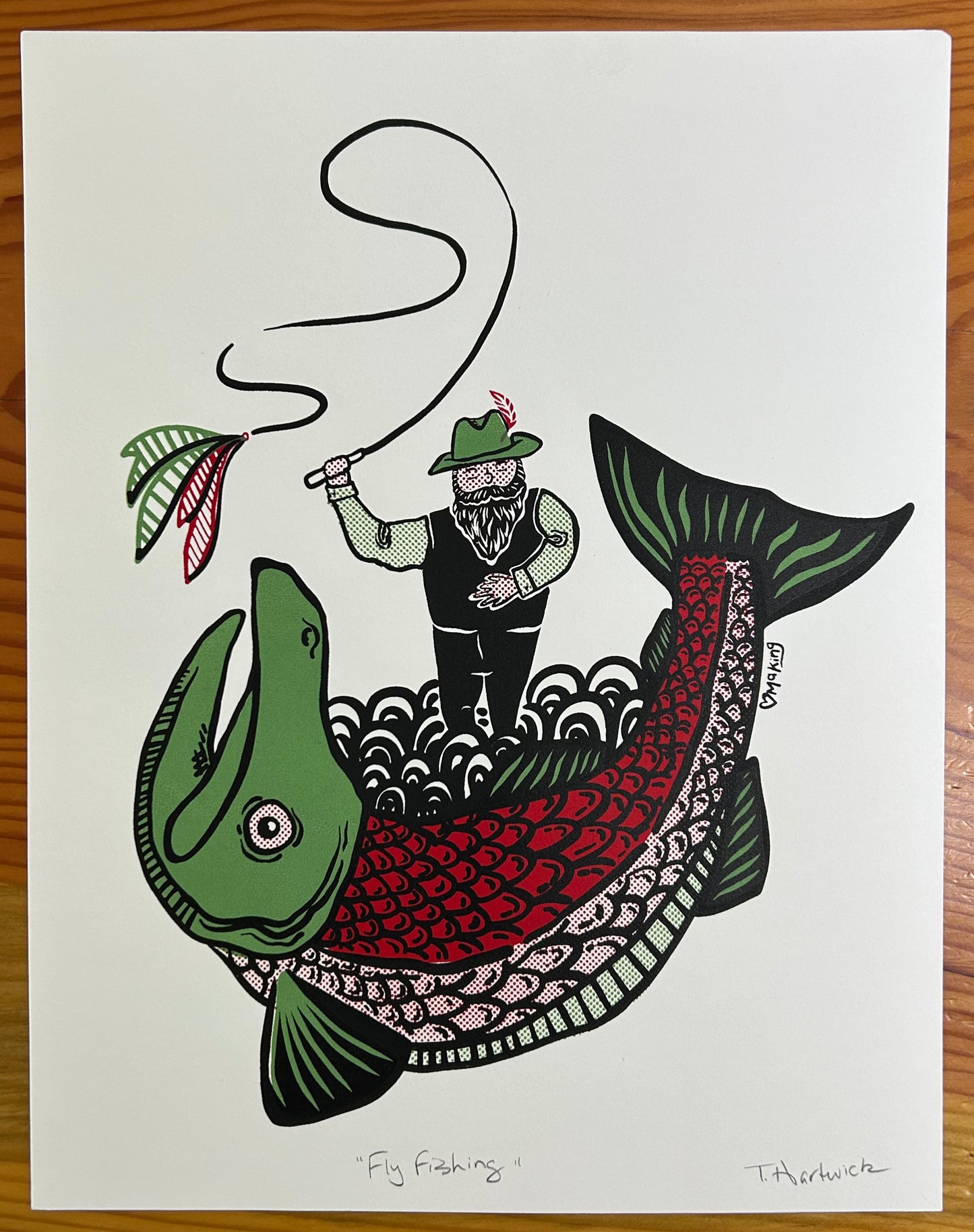 "Fly Fishing" Paper Print