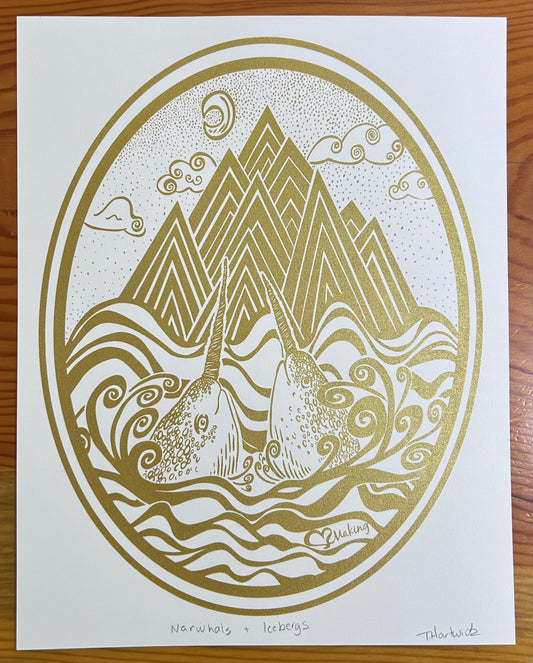 Narwals & Icebergs
