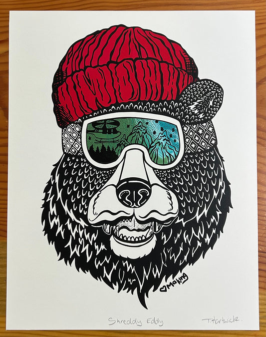 Shreddy Eddy Paper Print