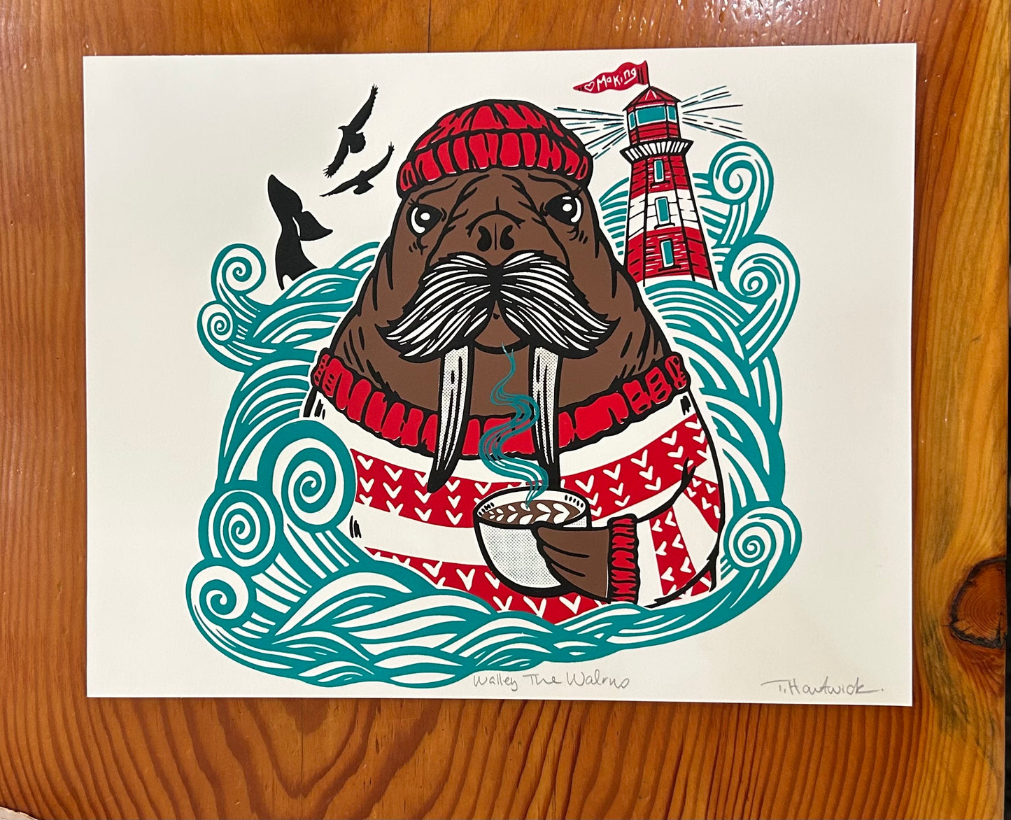 Walley The Walrus Paper Print