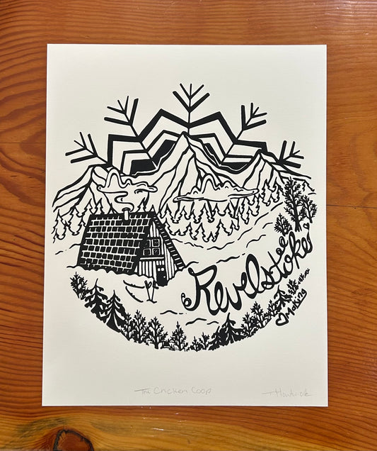Chicken Coop Paper Print