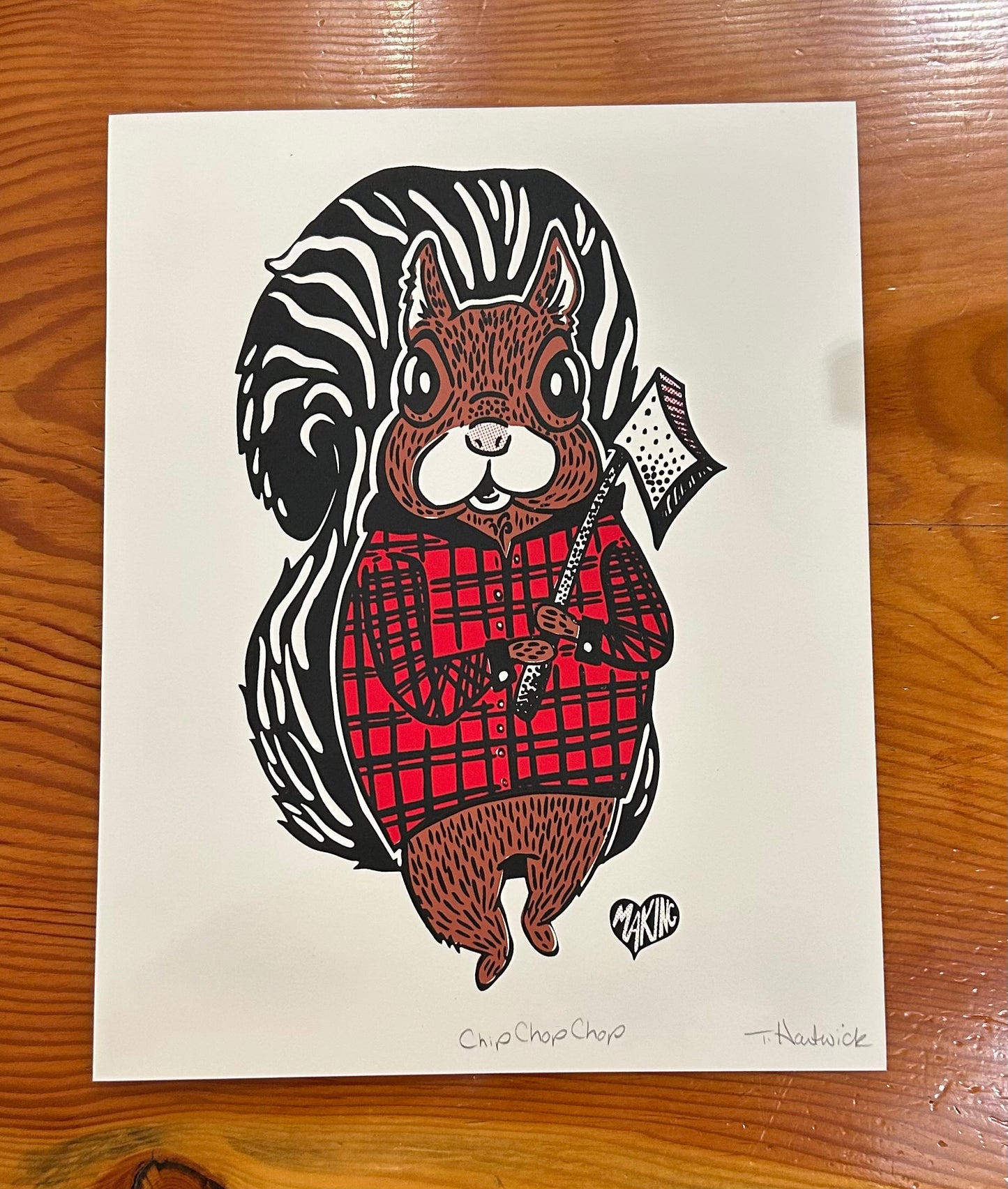 Chip Chop Chop Paper Print