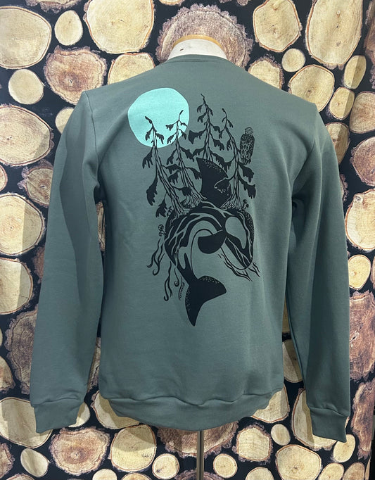 Coastal Orca Crew Neck