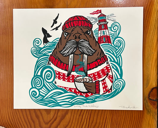 Walley The Walrus Paper Print